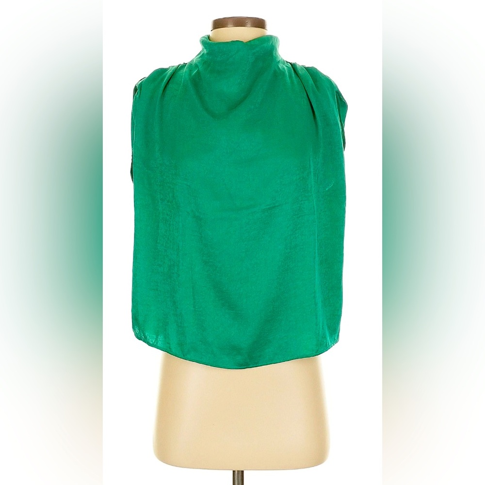 Zara Emerald Sleeveless Blouse